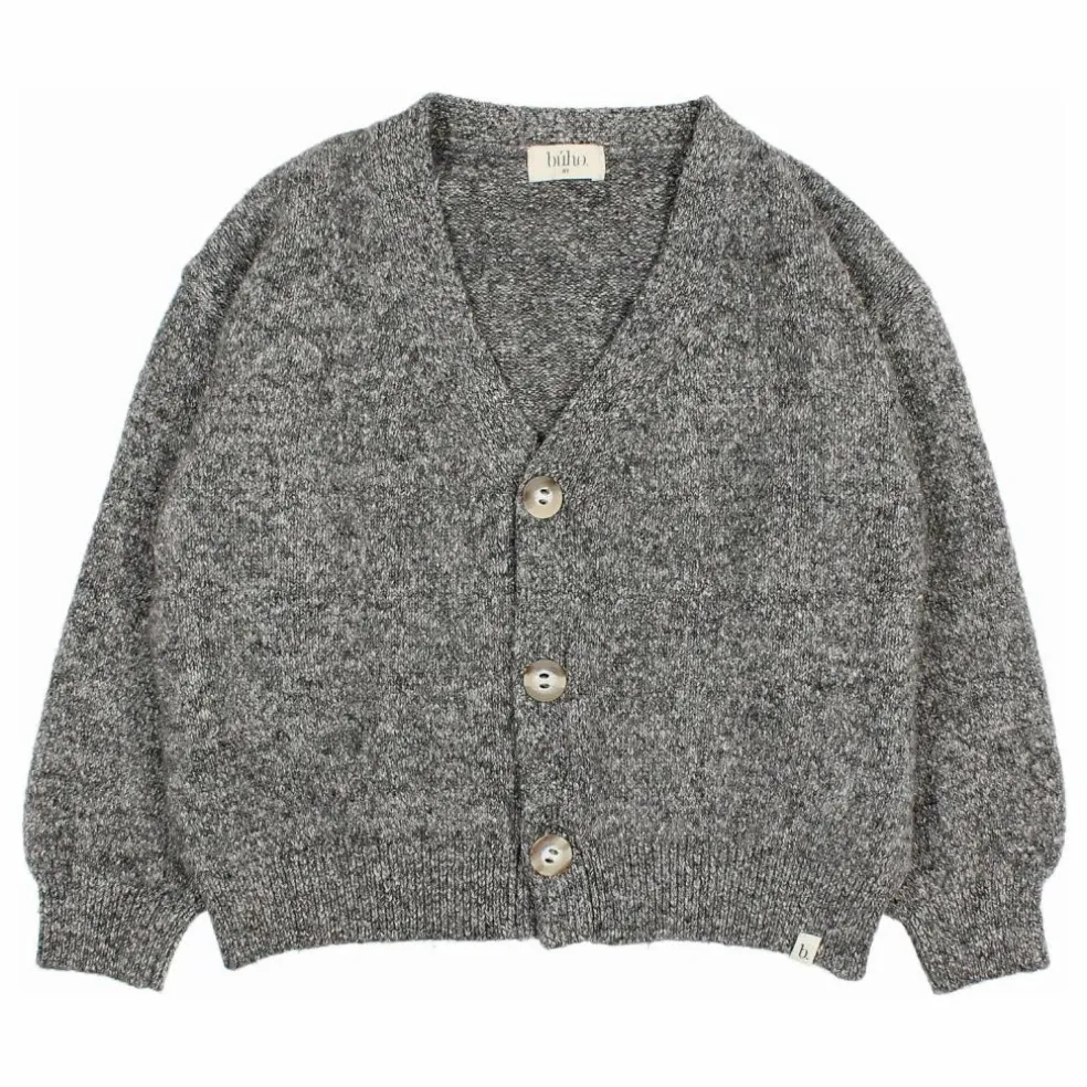 Cardigan Fibres Recyclées | Gris