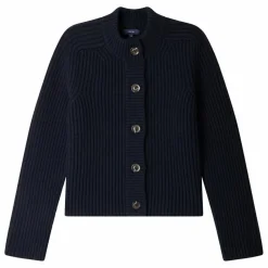 Cardigan Flaubert Laine Mérinos | Bleu marine