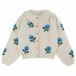 Cardigan Fleurs | Ecru