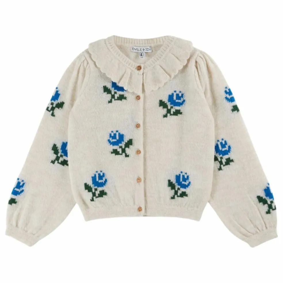Cardigan Fleurs | Ecru