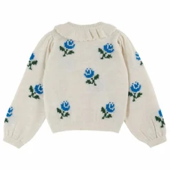 Cardigan Fleurs | Ecru