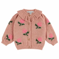 Cardigan Fleurs | Rose