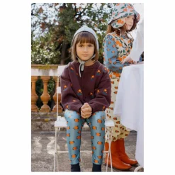 Cardigan Fleurs Laine | Marron