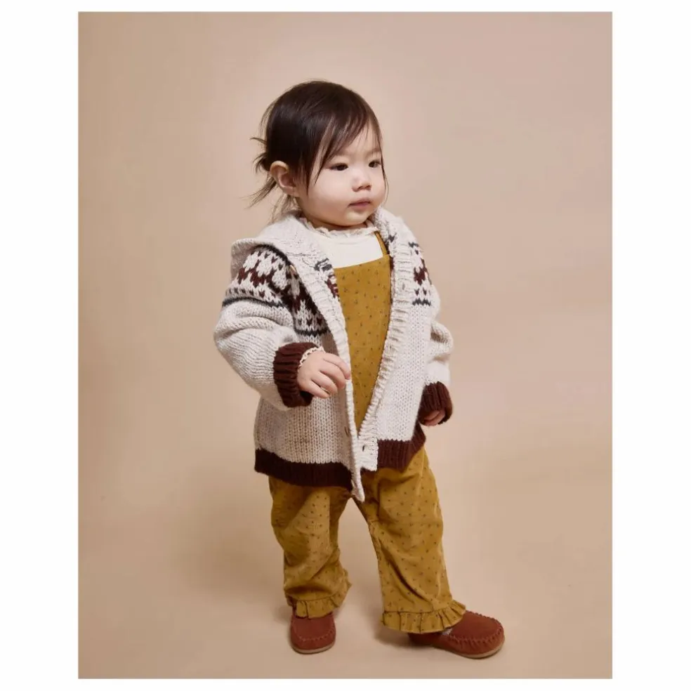Cardigan Folk Laine | Ecru