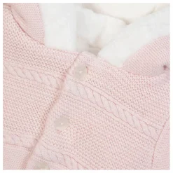 Cardigan Fourré | Rose pâle