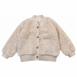 Cardigan Fourré Olaan | Taupe