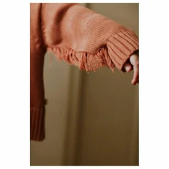 Cardigan Franges Coton Bio | Terracotta