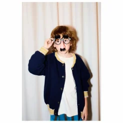Cardigan Fun Laine et Cachemire | Bleu marine