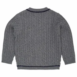 Cardigan Grand-père Laine | Gris
