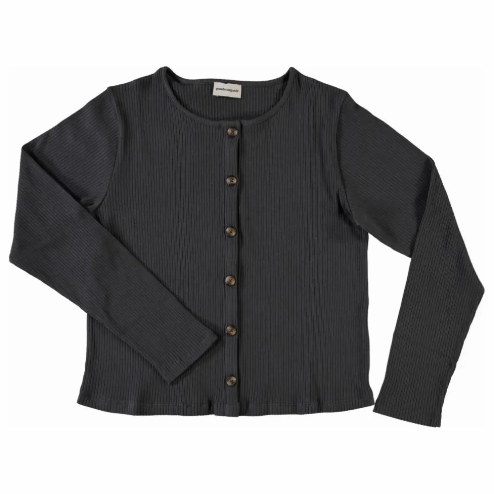 Cardigan Hélénie Côtelé - Collection Femme | Noir