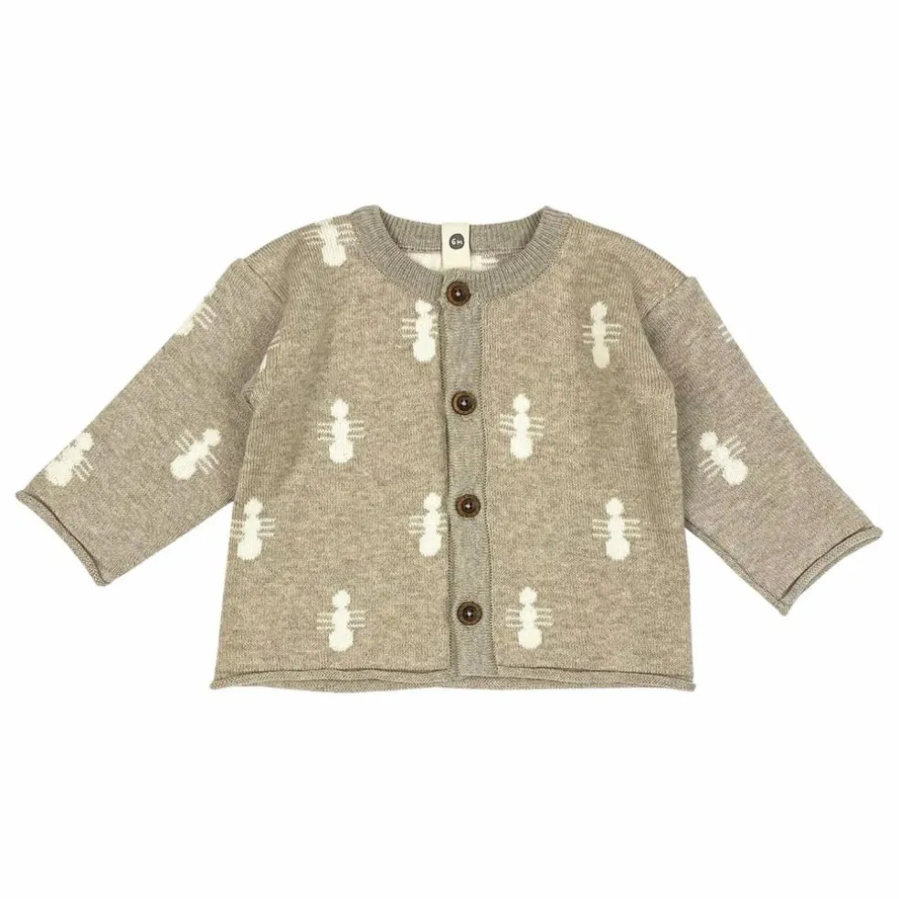Cardigan Hormigas Coton Bio | Beige
