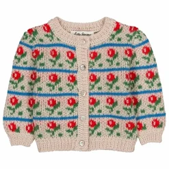 Cardigan Jeannette Fleuri Laine Alpaga et Mérinos | Beige
