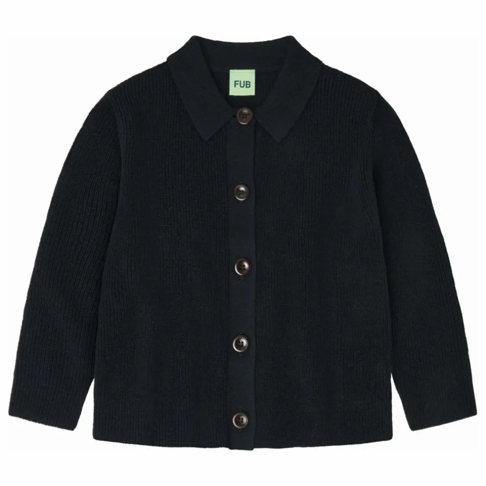 Cardigan Laine de Mérinos | Bleu marine