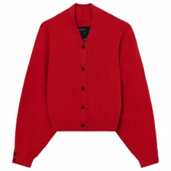 Cardigan Laine Mérinos Extra Fine | Rouge