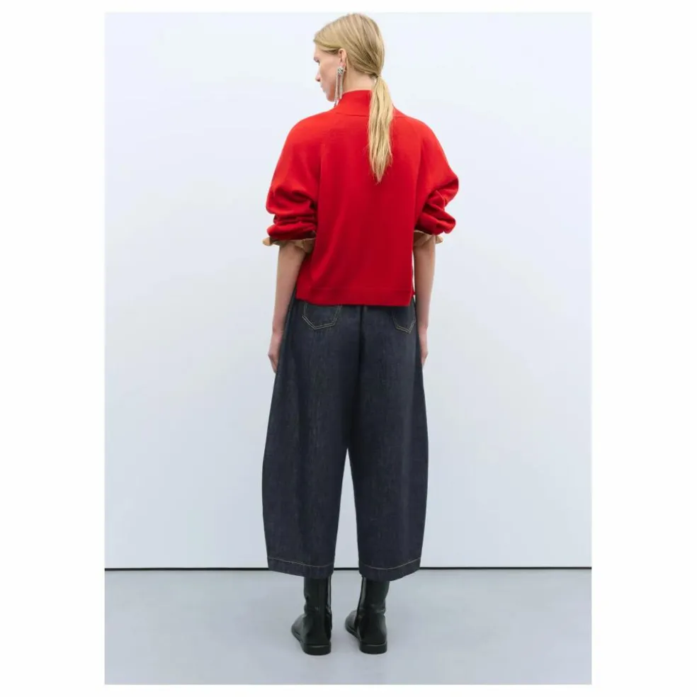 Cardigan Laine Mérinos Extra Fine | Rouge