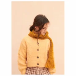 Cardigan Laine Torsadé | Jaune