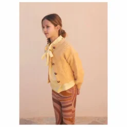 Cardigan Laine Torsadé | Jaune