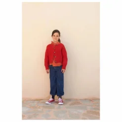 Cardigan Laine Torsadé | Rouge