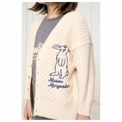 Cardigan Lapin Brodé | Crème