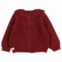 Cardigan Lurex | Bordeaux