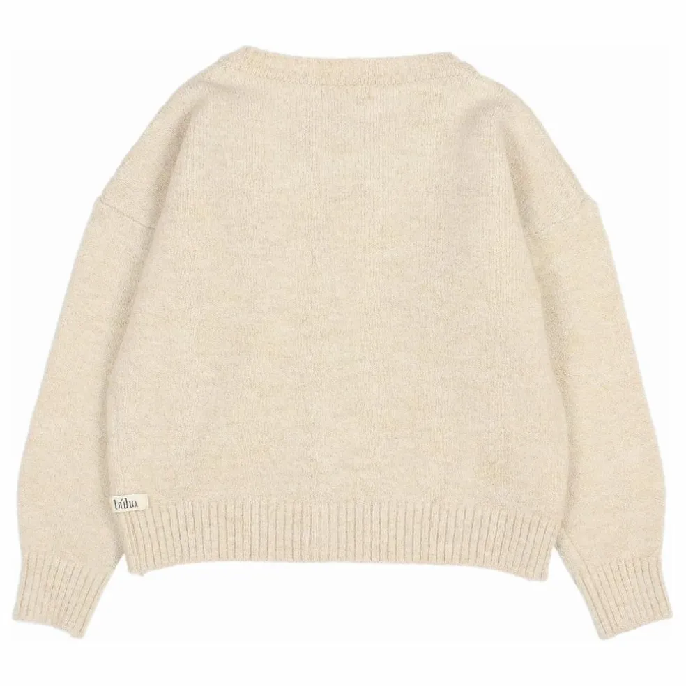 Cardigan Lurex Fibres Recyclées | Beige