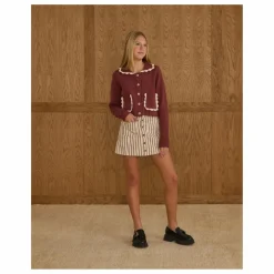 Cardigan Maille | Bordeaux