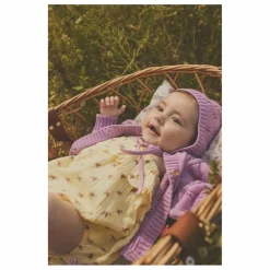 Cardigan Maille Fleurs | Lilas