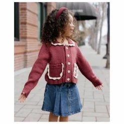 Cardigan Maille Mini | Bordeaux