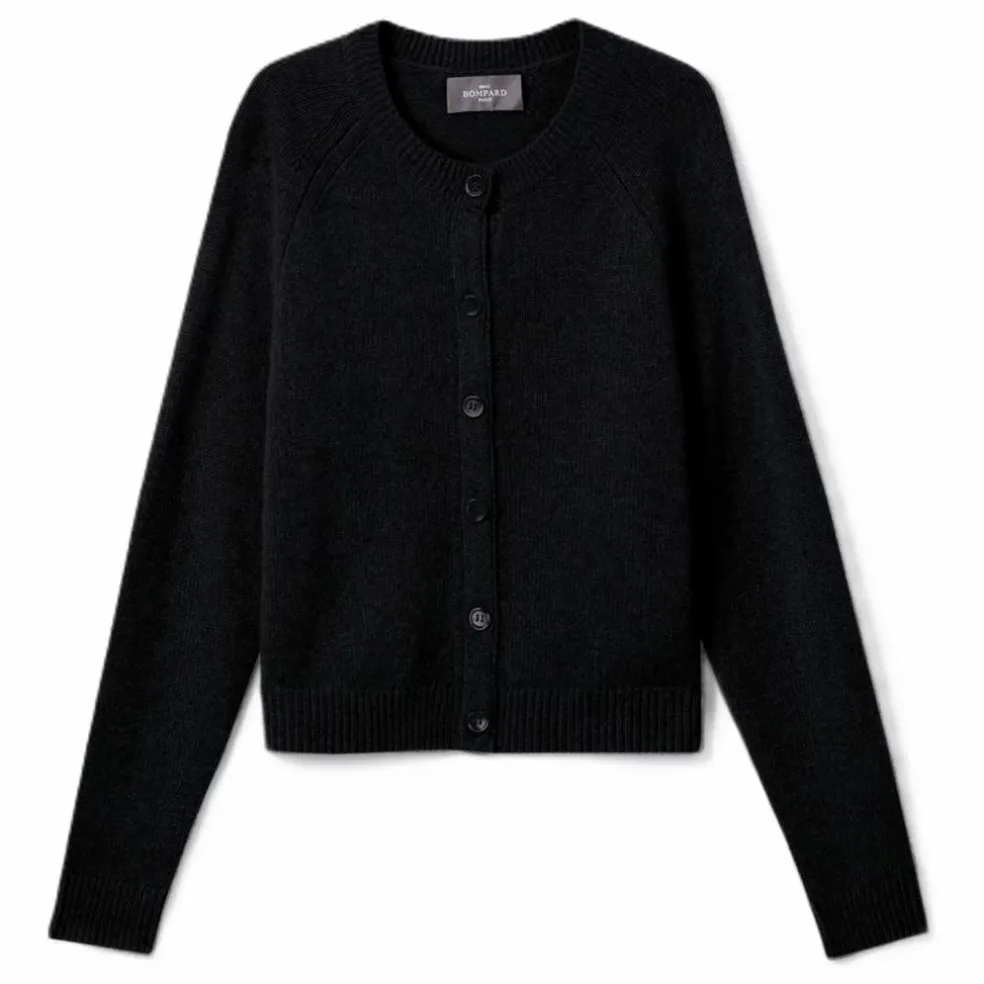 Cardigan Manches Raglan Cachemire | Noir