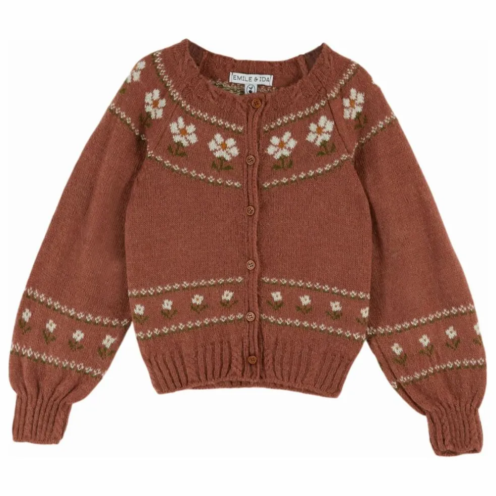 Cardigan Marguerite Laine | Vieux Rose