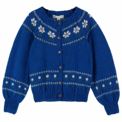 Cardigan Marguerite Laine | Bleu roi
