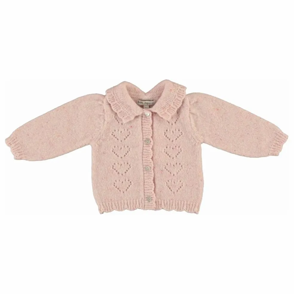 Cardigan Monna Laine | Rose pâle
