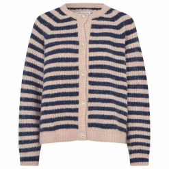 Cardigan Nova Rayé | Bleu foncé