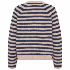 Cardigan Nova Rayé | Bleu foncé