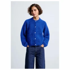 Cardigan Olivia Super Kid Mohair | Bleu électrique