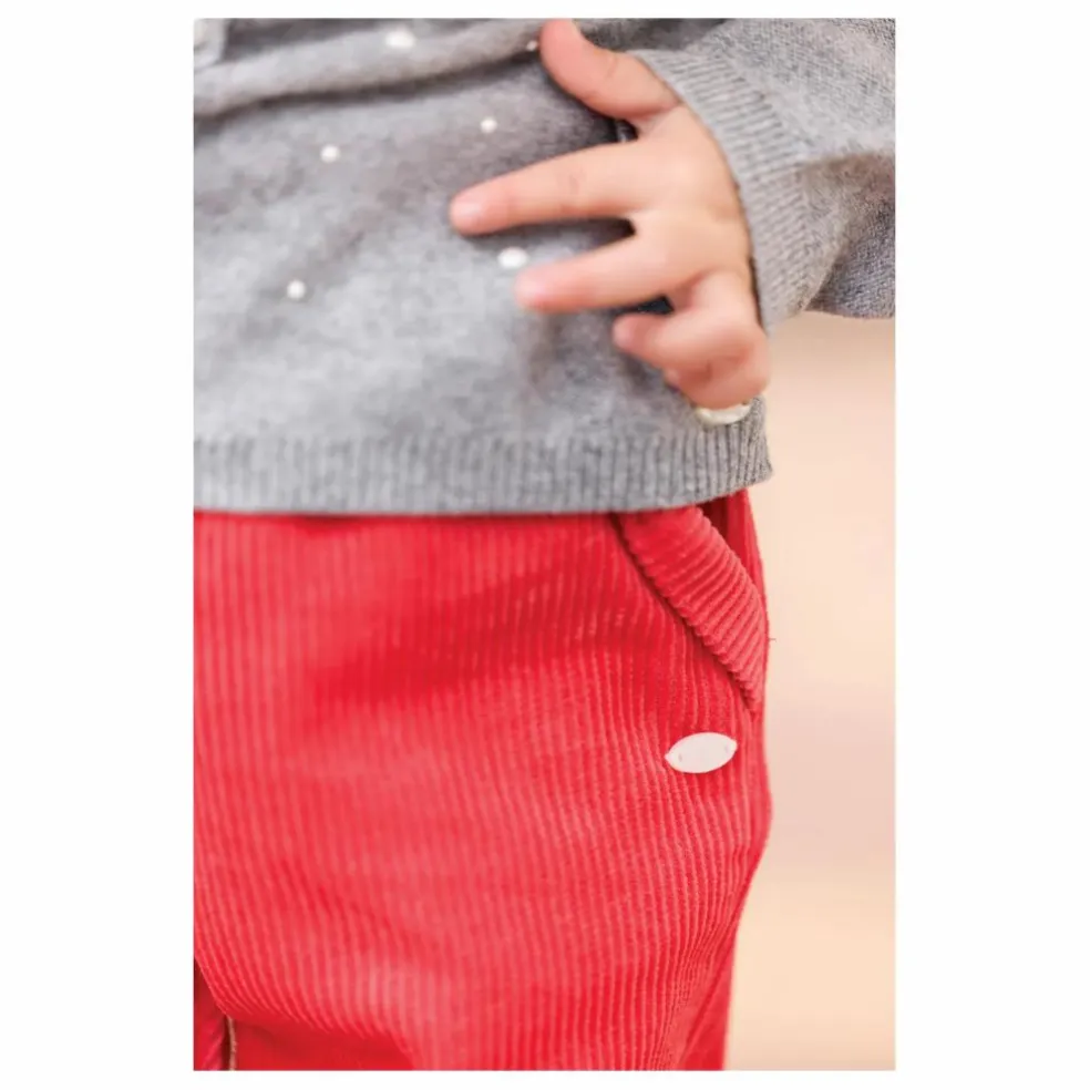 Cardigan Perlé Laine | Gris