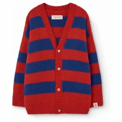 Cardigan Racoon Coton Bio | Rouge