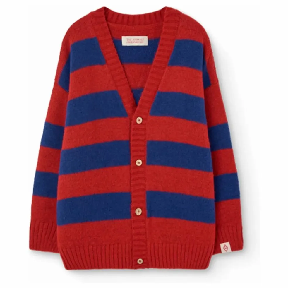 Cardigan Racoon Coton Bio | Rouge