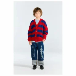 Cardigan Racoon Coton Bio | Rouge