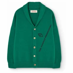 Cardigan Racoon Coton Bio | Vert