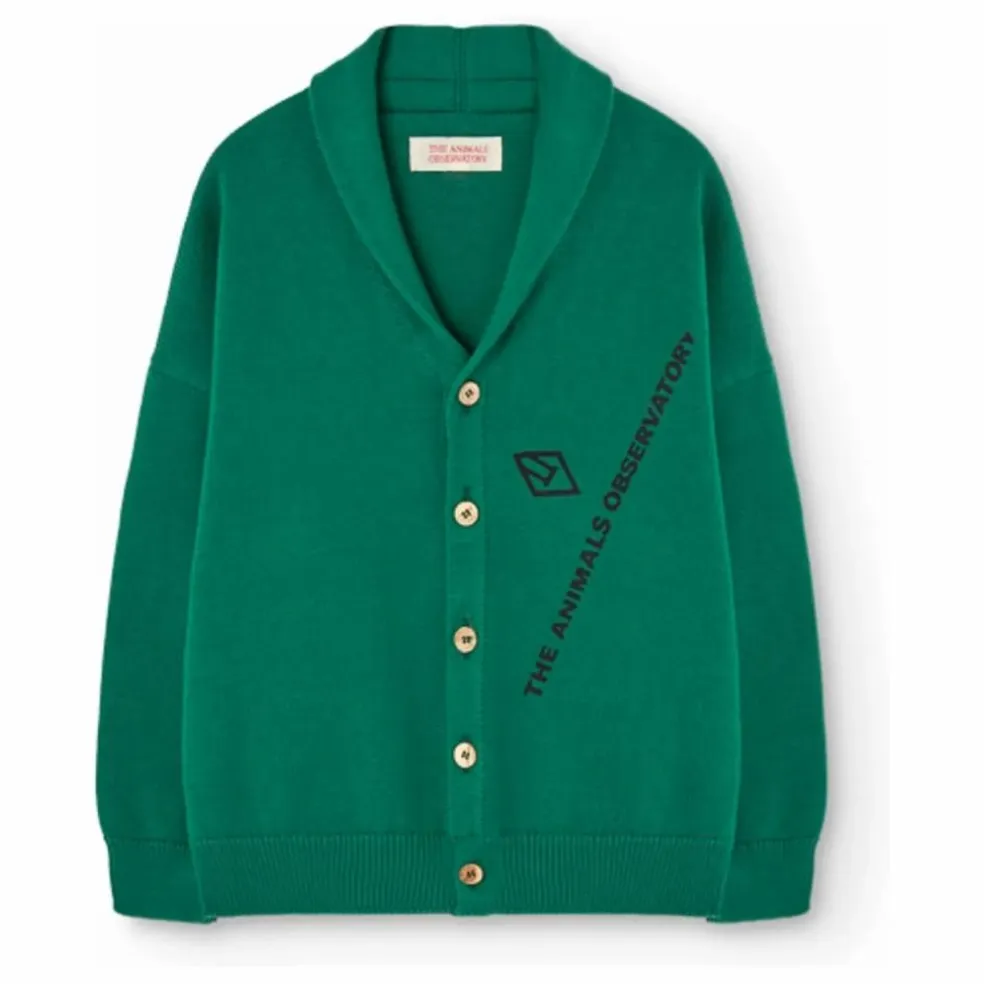 Cardigan Racoon Coton Bio | Vert