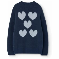 Cardigan Racoon Cœurs | Bleu marine
