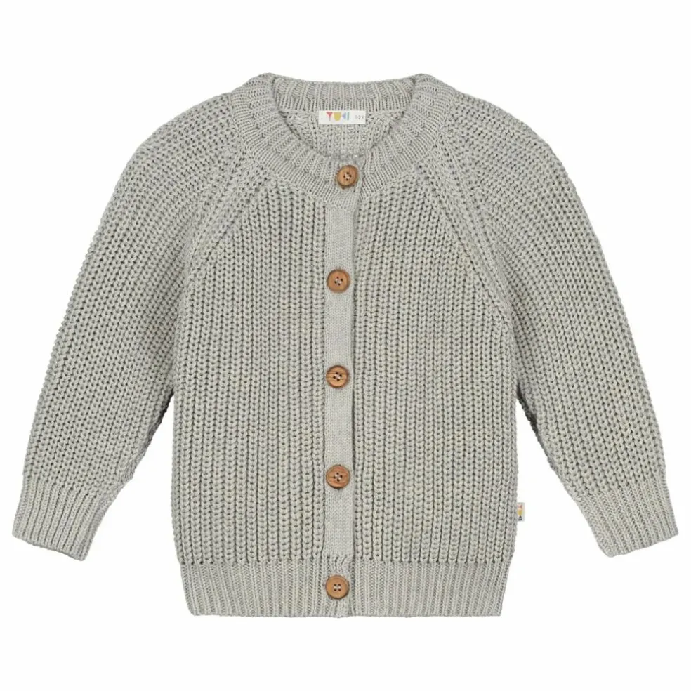 Cardigan Raglan Coton Bio | Gris