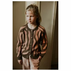 Cardigan Raglan Zèbre Coton Bio | Marron