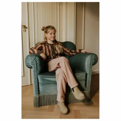 Cardigan Raglan Zèbre Coton Bio | Marron