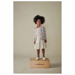 Cardigan Rayé Coton Bio | Rose