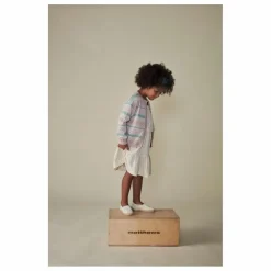 Cardigan Rayé Coton Bio | Rose
