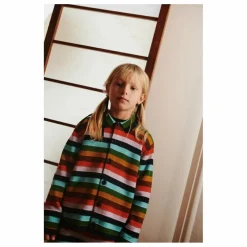 Cardigan Rayé Laine de Mérinos | Bleu marine