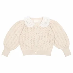 Cardigan Rodney Coton Bio | Ecru