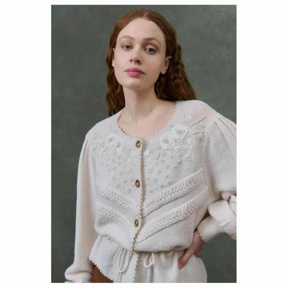 Cardigan Sandya - Collection Femme | Crème